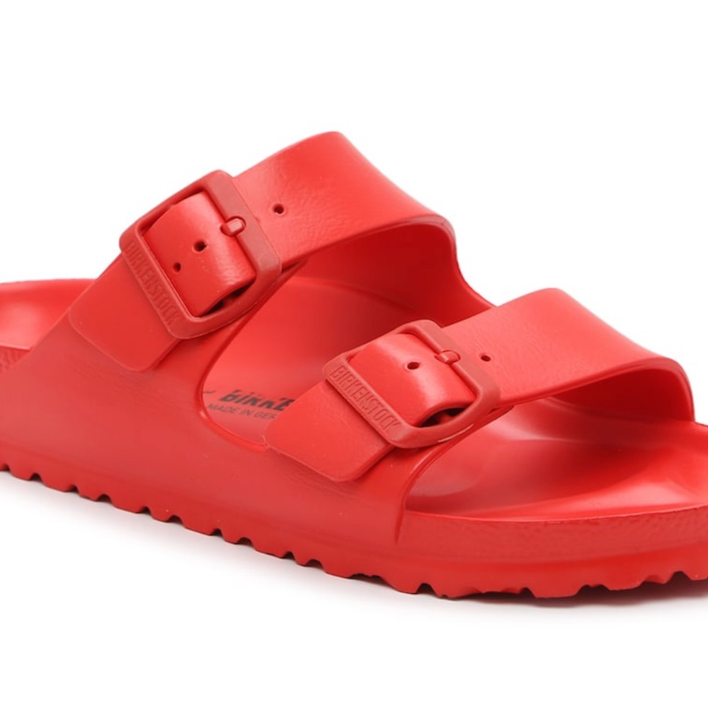 Red Arizona Birkenstocks size M10